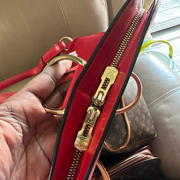 Red Epi Backpack gently used, no smells, no stains, sturdy straps. - Picture 2 of 9